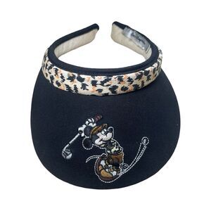 Mickey Mouse Walt Disney Worlds Women’s Clip On Embroidered Golf Visor